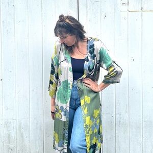 Mey Floral Kimono Cardigan Robe